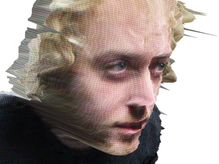 Portrait of Reilly Donovan, rendered as a pointcloud mesh